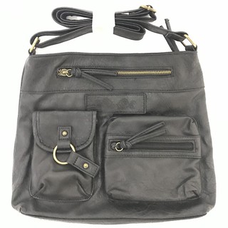 Lulugift leather bag diagonal shoulder bag