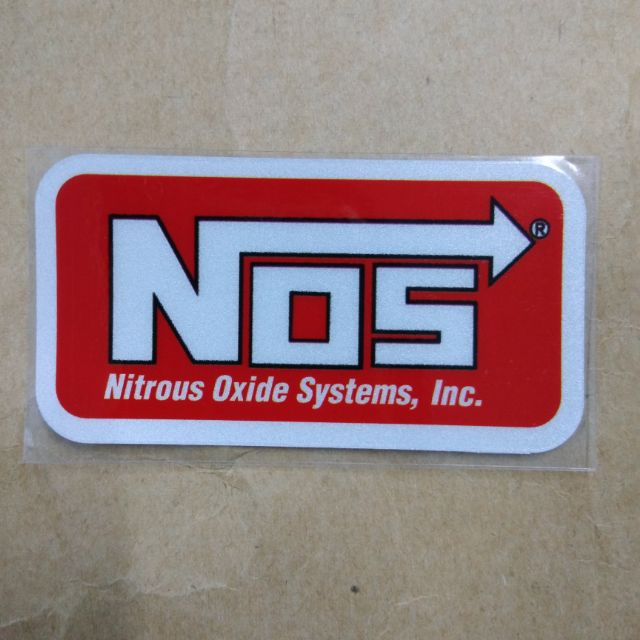 สติกเกอร์ติดรถยนต์ ลาย NOS Nitrous Oxide System Inc. อะไหล่อุปกรณ์เสริม สําหรับ Ford Mitsubishi Honda Myvi City Vios