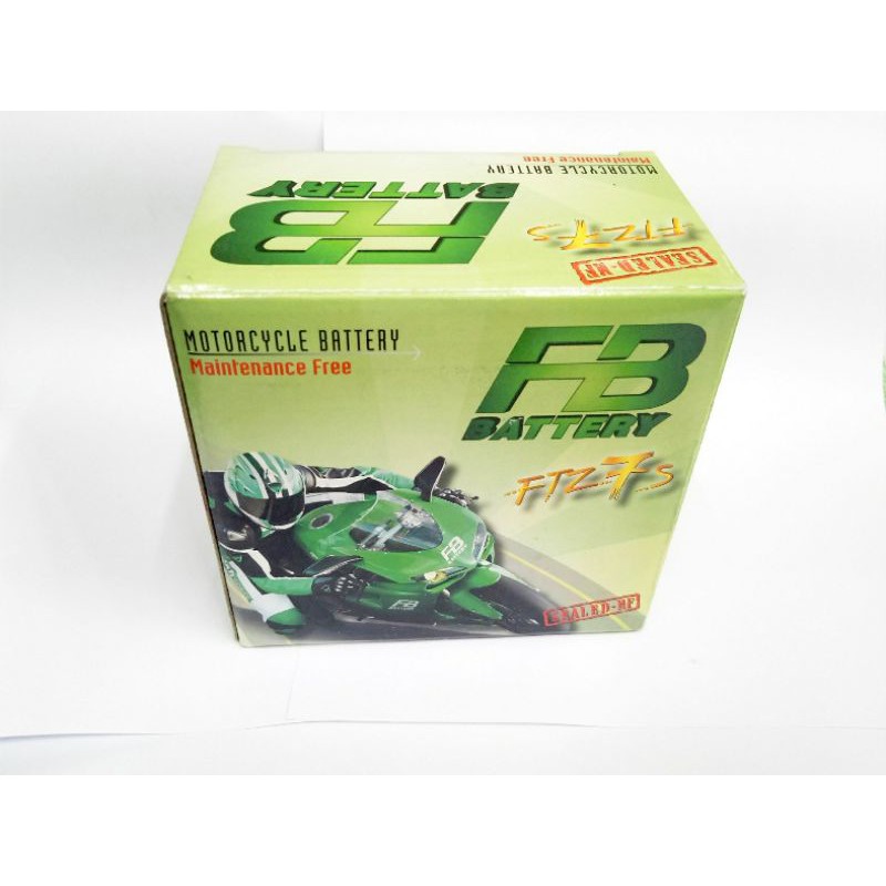 แบตเตอรี่ รถมอเตอร์ไซค์ FB BATTARY FTZ7S 12 โวลต์ ( แบบแห้ง )