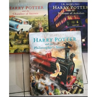 harry potter book หนังสือ แฮร์รี่พอตเตอร์ ปกแข็ง เนื้อหาภาษาอังกฤษ ออกแบบโดย Jim Kay