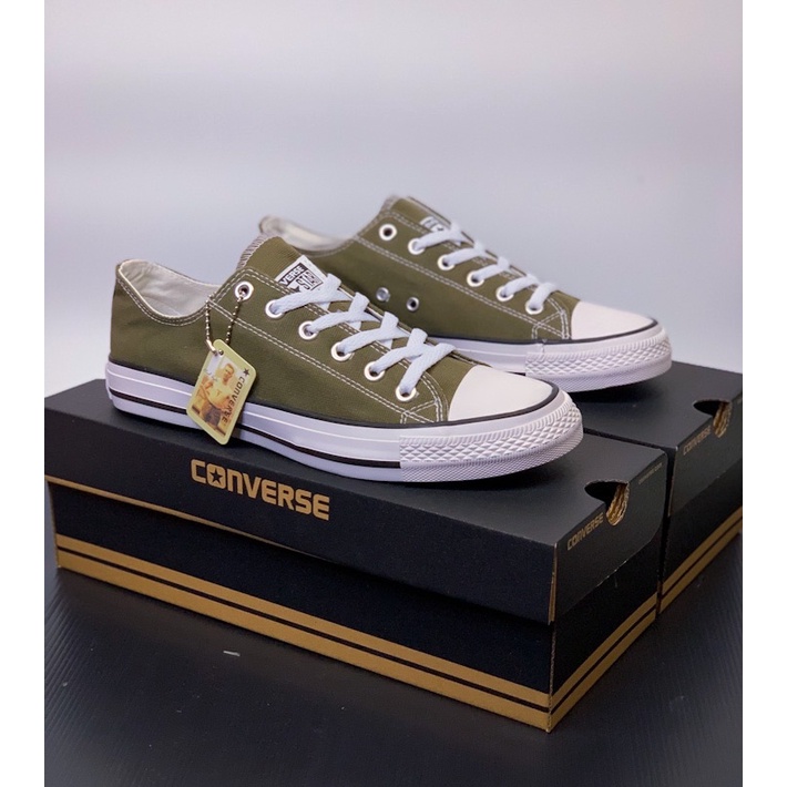 รองเท้า Convers All Star Classic OX Green รองเท้าผ้าใบผู้ชายและผู้หญิง 36-45(Free Box Set)