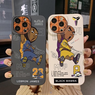 เคสโทรศัพท์มือถือ ขอบสี่เหลี่ยม ป้องกันเต็มเลนส์ ลาย Kobe James สําหรับ POCO X4 Pro M4 M3 Pro 5G X3 NFC GT F3