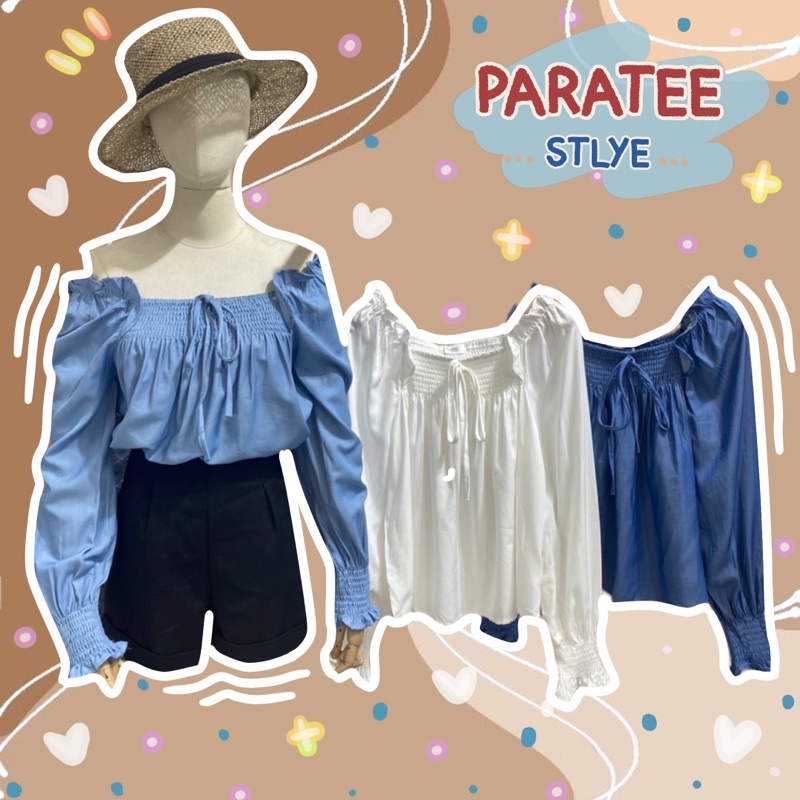 PARATEE.STYLE🧵👩🏽‍🤝‍👩🏻 | Peony Top เสื้อแขนยาว คอสม็อค
