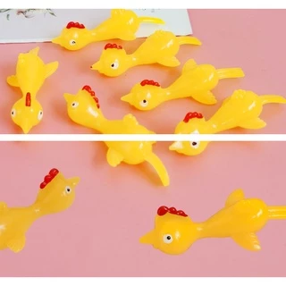ไก่บิน ติดกำแพง หนังสติ๊กรูปไก่ ของเล่นหนังสติ๊กไก่ยืดได้ ไก่ดีด Elastic toy