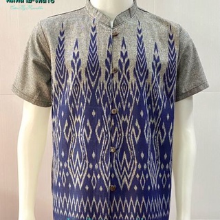 เสื้อผ้าฝ้ายพิมพ์ลาย-ชาย-รหัส 16