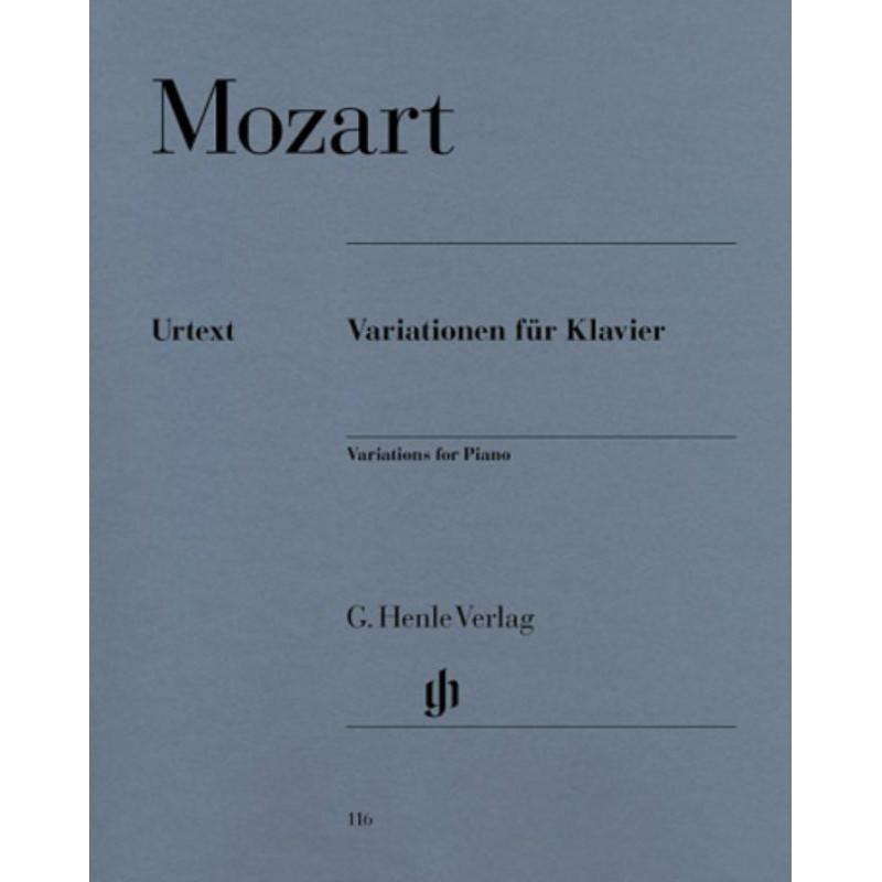 Mozart VARIATIONS สําหรับ PIANO (Urtext)
