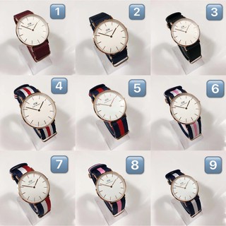 Pre 0506DW DW00100034 Southampton White 36mm Women Watch-Rose Gold Case Blue Pink นาฬิกาแบรนด์เนม แท้100% ผู้หญิง U-044