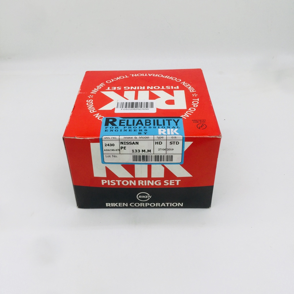 แหวนลูกสูบNISSAN PE6 ยี่ห้อ RIKEN