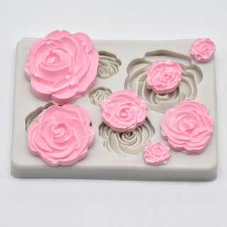 Rose Silicone ซิลิโคน ดอกกุหลาบ บล็อคซิลิโคน ดอกกุหลาบ 7 ขนาดในแผ่นเดียว