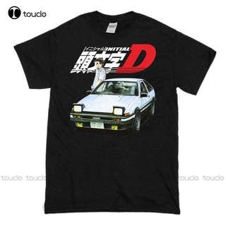 คอลูกเรือเสื้อยืด พิมพ์ลาย Initial D Trueno Ae86 Jdm สําหรับผู้ชายS-5XL