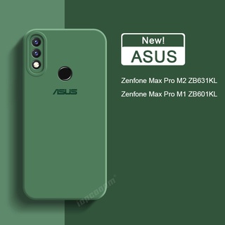 เคสซิลิโคนนิ่ม สีพื้น สําหรับ Asus Zenfone Max Pro M2 Zb631Kl M1 ZB601KL ZB602KL X01BDA Zenfone Live L1 ZA550KL L2 ZA551KL