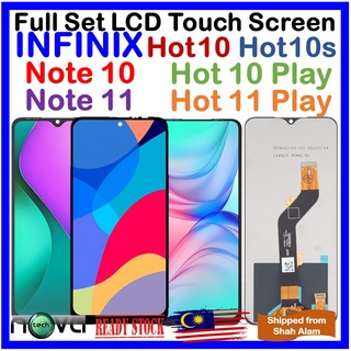 ชุดหน้าจอสัมผัส LCD สําหรับ INFINIX Hot 10 INFINIX Hot 10s Hot 10 Play Hot 11 Play Note 10 Note 11