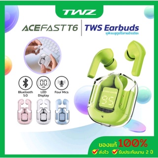 🎧TWSหูฟังบลูธูทสไตล์สปอร์ต ACEFAST  T6 🎶 (ประกัน,2ปี)