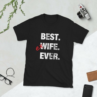 เสื้อยืดแขนสั้น พิมพ์ลาย Ex-Wife Ever Funny Divorce Distressed สําหรับผู้ชายS-5XL