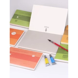 BaoHong ผ้าฝ้าย 100% ศิลปินกระดาษสีน้ำ 300g 20 แผ่น Professional หนังสือสีน้ำ/Sketchbook สำหรับอุปกรณ์ศิลปะการวาดภาพ