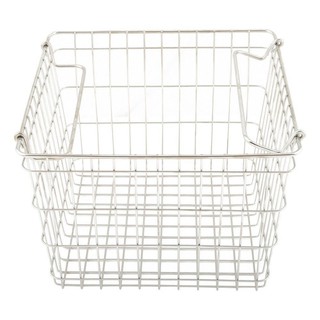 ตะกร้าสเตนเลส ORGAN26x26x19 ซม. ซ้อนได้ S KECH  WIRE BASKET KECH ORGAN S 26x26x19CM STAINLESS STEEL