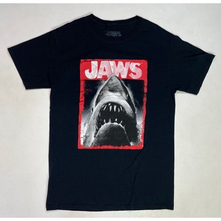 เสื้อยืดผ้าฝ้ายพิมพ์ลายแฟชั่น เสื้อยืด พิมพ์ลายภาพยนตร์ JAWS