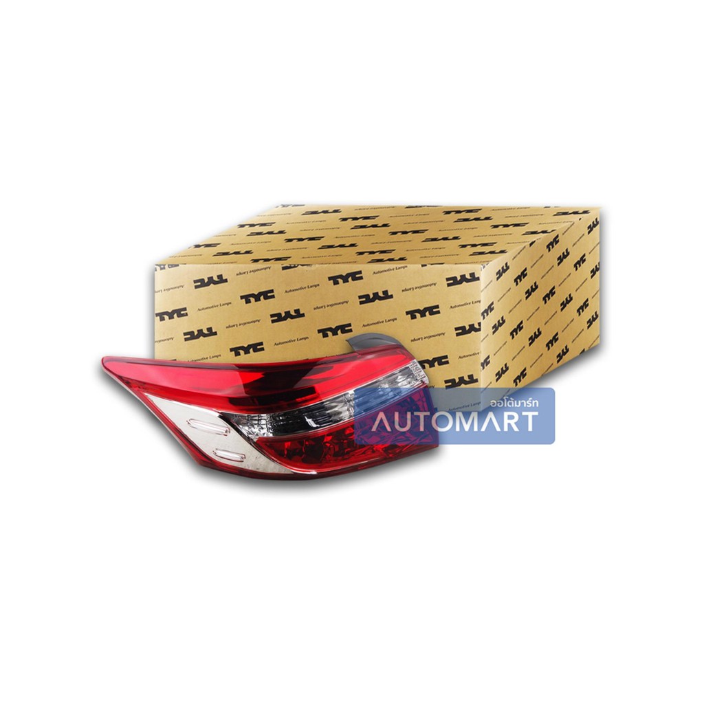 TYC ไฟท้าย TOYOTA VIOS 2013 ข้างซ้าย แบบไม่มีหลอด (1ชิ้น)