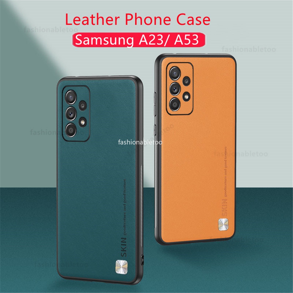 เคสโทรศัพท์หนัง PU นิ่ม TPU กันกระแทก ปิดด้านหลัง สําหรับ Samsung Galaxy A13 A23 A33 A53 A73 M23 F23