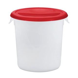 Food Storage 4 QT แบบใสขุ่นฝาสี้ขียว ถังพลาสติก Food Storage 4 QT Clear, Green Lid