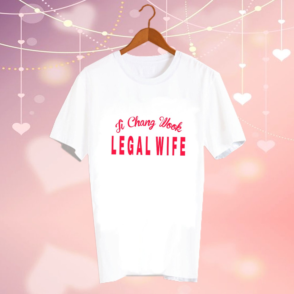 เสื้อยืดสีขาว สั่งทำ Fanmade แฟนเมด แฟนคลับ สินค้าดาราเกาหลี CBC55 ji chang wook legal wife
