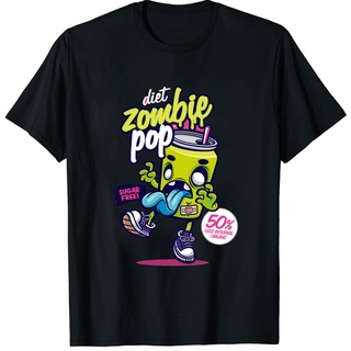 เสื้อยืดผ้าฝ้ายพรีเมี่ยม เสื้อยืด ลาย Zombie Redbubble สําหรับผู้ใหญ่