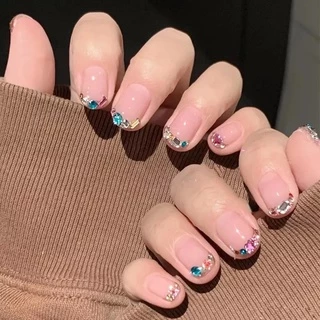 เพชรคริสตัลแต่งเล็บมินิ ชิ้นขนาดเล็ก รวมหลายแบบคละสี