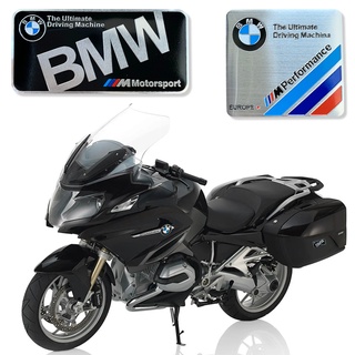 สติกเกอร์โลโก้ BMW โลหะ อลูมิเนียม ตราสัญลักษณ์ รูปลอก รถมอเตอร์ไซค์ สติกเกอร์ตกแต่ง สําหรับ BMW 1 ชิ้น