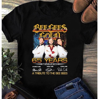 tshirtเสื้อยืดคอกลมฤดูร้อนเสื้อเชิ้ต ลาย Bee Gees 65 ปี 1958 2023 S333Sto4XL