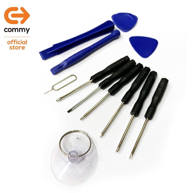 Commy ชุดไขควงเปลี่ยนแบต 12 ชิ้น แบตเตอรี่สำหรับไอโฟน