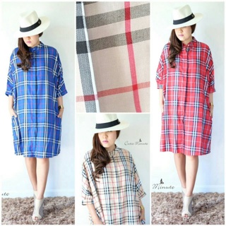 BURBERRY NOVACHECK SHIRT DRESS