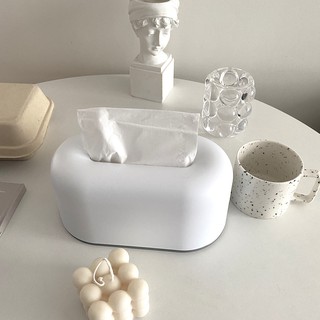 tissue box กล่องใส่ทิชชู่ กล่องทิชชู่ สไตล์ Nordic สีขาว มินิมอล