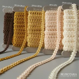 MOMOTARA No.188 (ชุดที่ 1) เทปทอ Knit ลายตวัด Chinese Knit ขนาด 0.9 CM ยาว 18 หลา เทป ริบบิ้น ริบบิ้นผ้า วัสดุตกแต่ง
