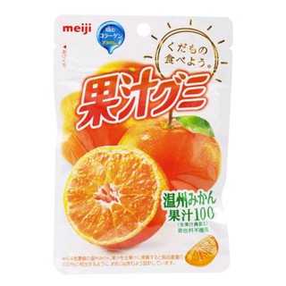 เยลลี่เจลาตินรสส้ม Meiji Juicy Gummi Orange 51g.