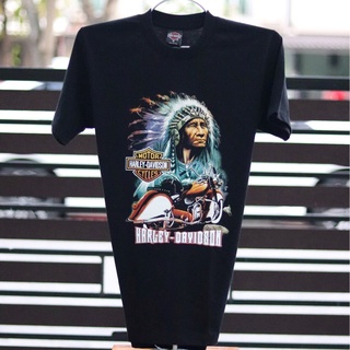 HH เสื้อยืดharley davidsonผ้านุ่มคอฟิตไม่มีข้างcotton100%ไซส์SMLมีมากกว่า40แบบ คอกลม