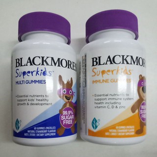 วิตามินรวม สำหรับเด็ก แบล็คมอร์ แบบกัมมี่ เยลลี่ 60 ชิ้น Blackmores Superkids Multi Gummies / Immune 60 Gummies