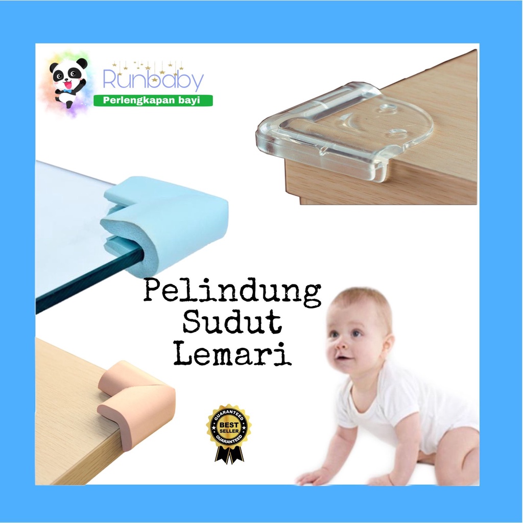 SIKU RUN107 TRANSPARENT TABLE CORNER PROTECTOR / MULTIPURPOSE TABLE CORNER ELBOW PROTECTOR