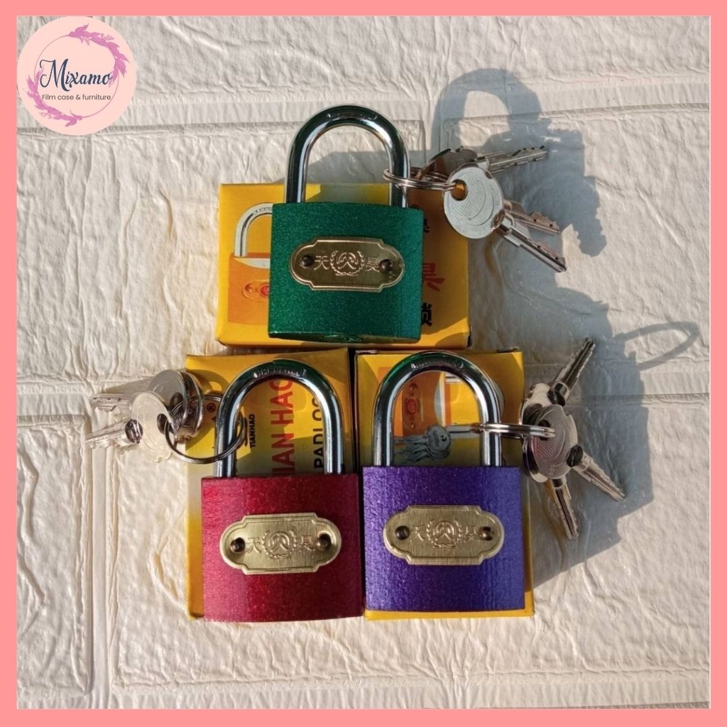 --MXM--กุญแจ ล็อคบ้าน ล็อคห้อง กุญแจล็อค TIANHAO ขนาด 38 mm แข็งแรง มี 3สี #G-0035