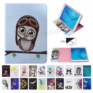 เคสหนังลายน่ารักสําหรับ Samsung Galaxy Tab A 8 . 0   2015 Sm - P355 P350 T355 T350