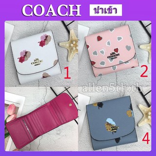 Coach แท้ กระเป๋าสตางค์ กระเป๋าสตางค์ผู้หญิง  F53758 53816 กระเป๋าสตางค์สั้น