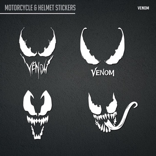 สติกเกอร์ติดหมวกกันน็อครถจักรยานยนต์ Venom Series Buttonscarves beat mio nmax pcx