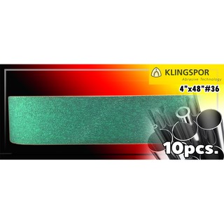 (10pcs)สายพานบากท่อ ผ้าทรายบากท่อ KLINGSPOR สินค้านำเข้าจากเยอรมัน เม็ดทรายคุณภาพสูง  แข็ง คม อึด ทน กินผิวเร็ว