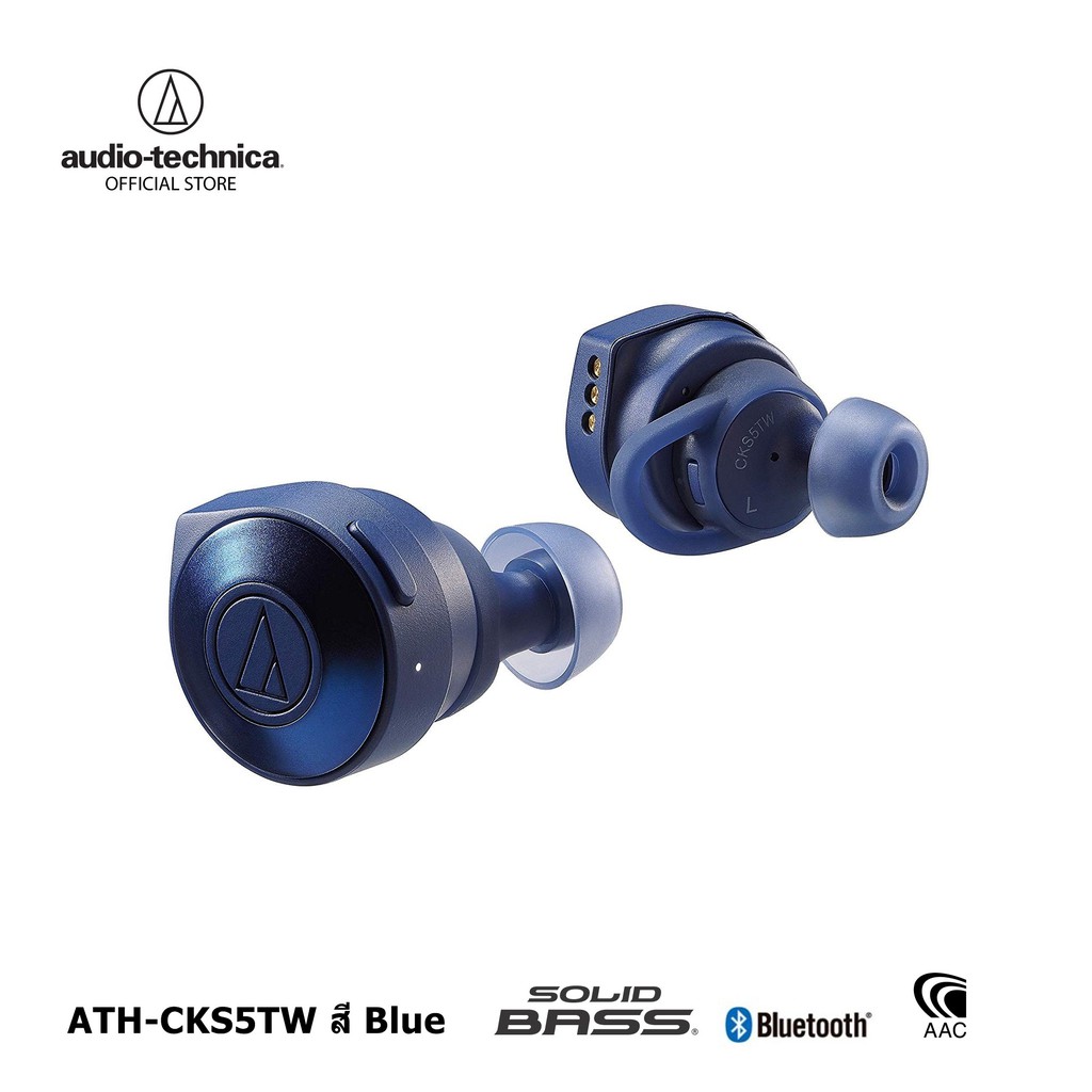 Audio Technica หูฟังไร้สาย รุ่น ATH-CKS5TW True Wireless - Blue