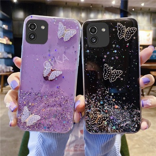 2022 New Butterfly เคส Samsung A03 เคสโทรศัพท์SamsungA03 TPU Softเคส Back เคส For Galaxy A03