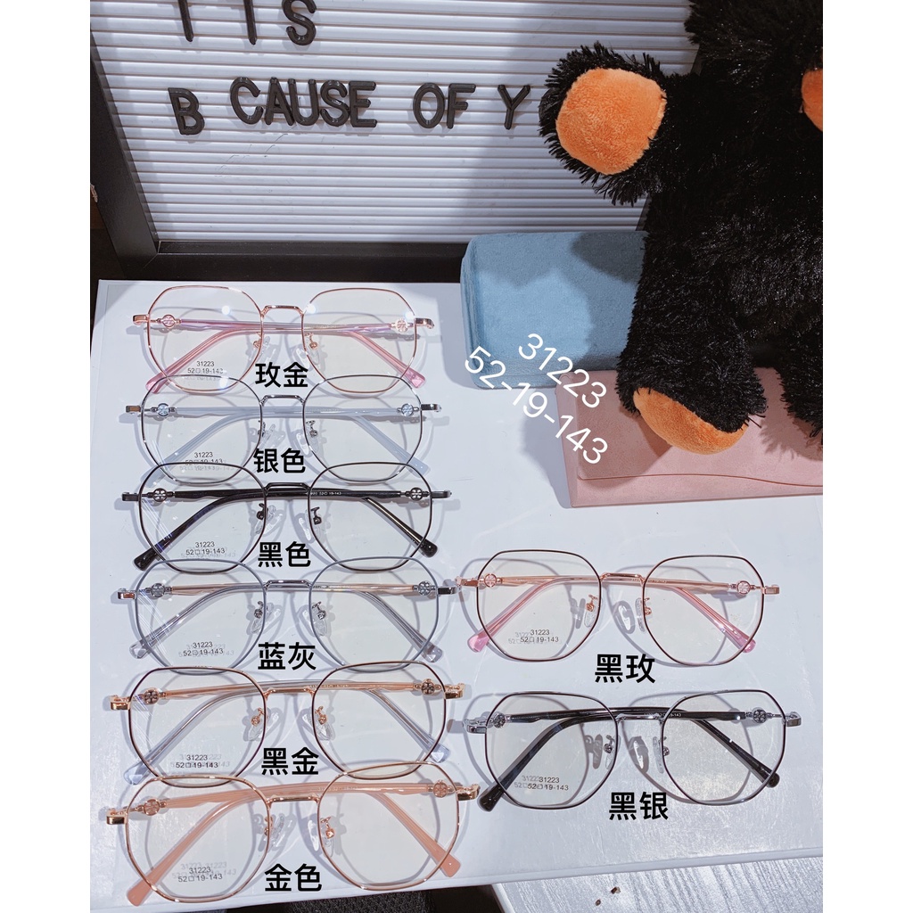 กรอบแว่นตา 1.56/1.61 แว่นสายตาสั้น + มัลติฟังก์ชั่น + ป้องกันแสงสีฟ้า 100% แว่นแฟชั่นหลากสีคุณภาพสูง กรอบแว่นตาย้อนยุค - รูปที่ 7