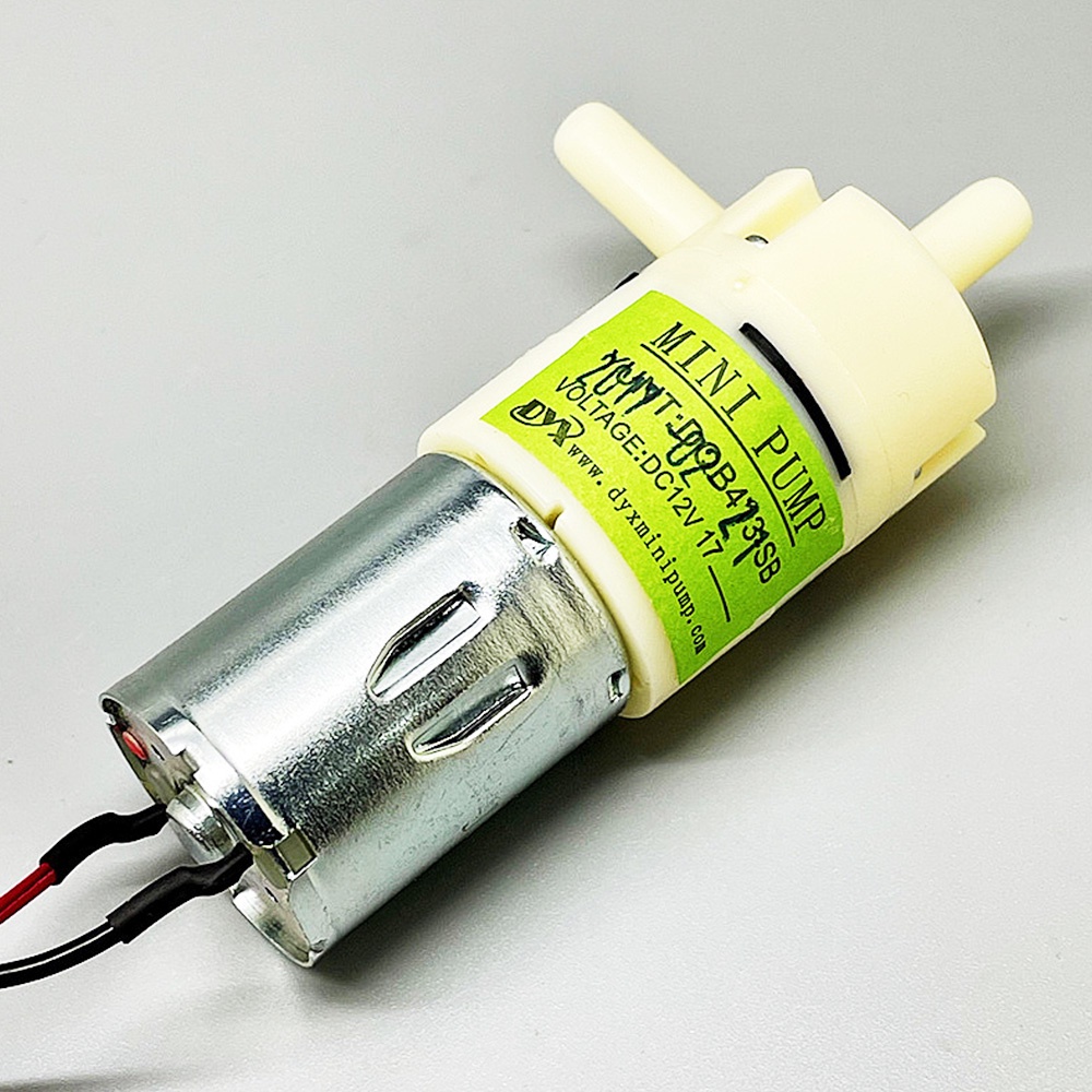 ใหม่ แปรงคาร์บอนปั๊มไดอะแฟรมไฟฟ้า DC 12V 370 เสียงเบา ขนาดเล็ก 0.9 ลิตร ต่อนาที ใช้งานได้นาน