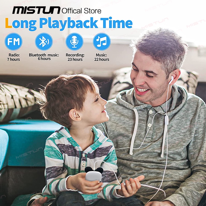 ♝Portable Cartoon Child Music MP3 Player with Bluetooth5.0 Speaker/FM