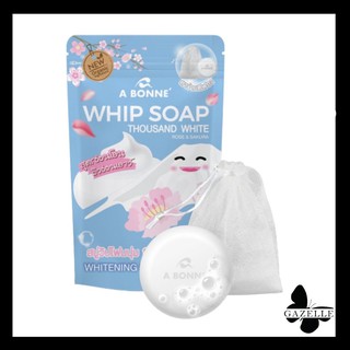 A BONNE WHIP SOAP Thousand white Rose&amp;Sakura[100g.] เอ บอนเน่ สบู่ก้อนกุหลาบพันปีและซากุระ ให้ผิวขาวออร่า เนียนนุ่ม