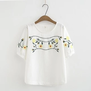 FBAShop 💕เสื้อคอกรมผ้าเบา🌺ใส่สบายคุณแม่หรือคุณผู้หญิงวัยกลางคนใส่แล้วดูสุภาพดูดีสุดๆ