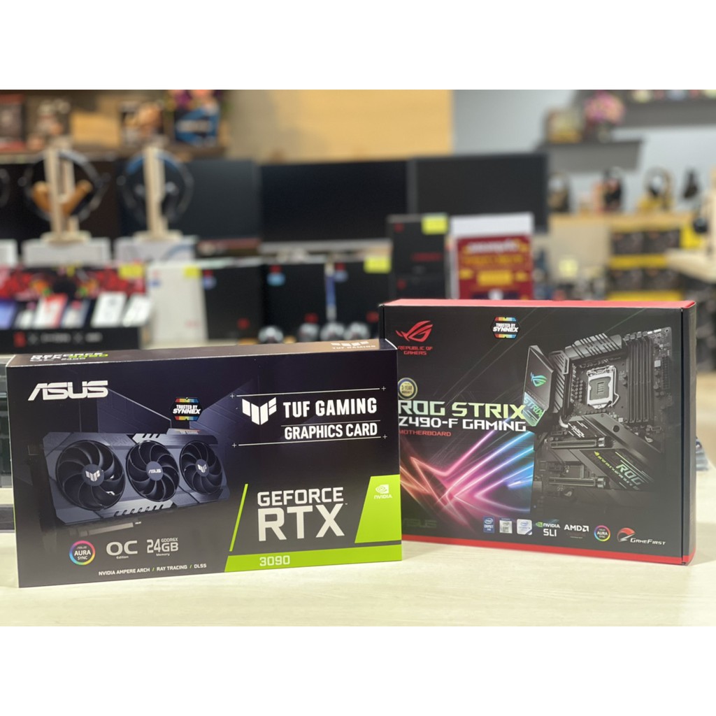 ASUS RTX3090-O24G-TUF-GAMING+MAINBOARD 1200 ASUS ROG STRIX Z490-F GAMING [3-Y]